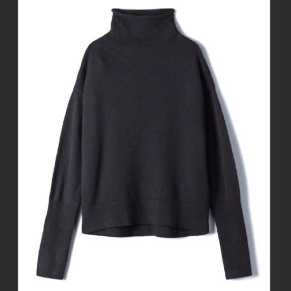 Aritzia Sweaters - (SOLD) ARITZIA Cyprie Mock Neck Sweater Black M